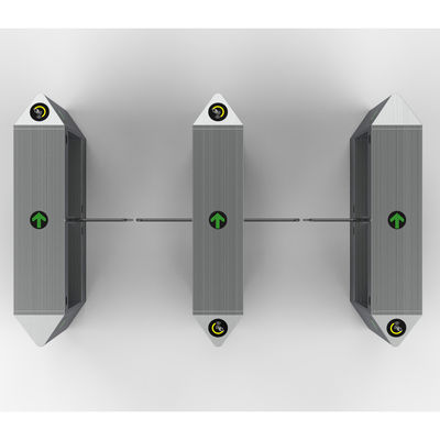 IP54 保護されたスイングターンスタイルゲート RS485/TCP/IP インターフェイス付きの銀色操作